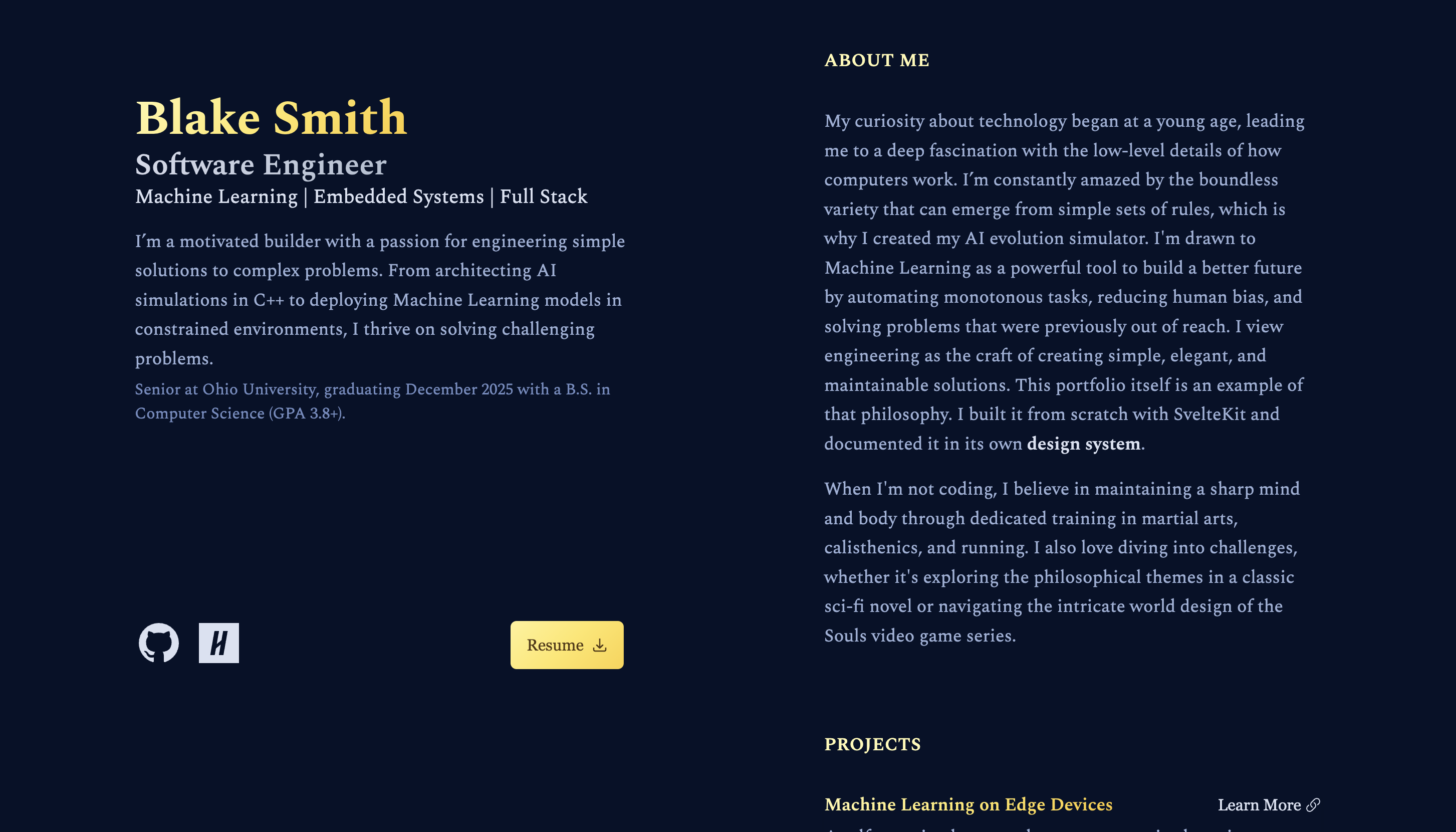 Personal Portfolio & Design System